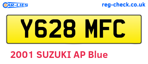 Y628MFC are the vehicle registration plates.