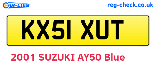 KX51XUT are the vehicle registration plates.