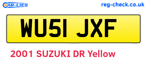 WU51JXF are the vehicle registration plates.