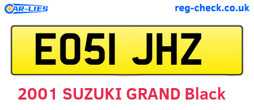 EO51JHZ are the vehicle registration plates.