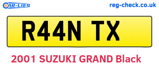 R44NTX are the vehicle registration plates.