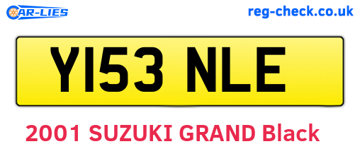 Y153NLE are the vehicle registration plates.