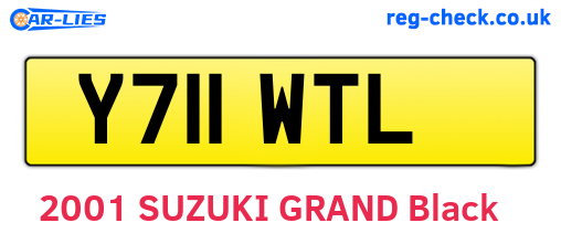 Y711WTL are the vehicle registration plates.