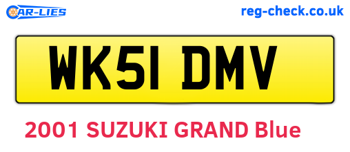 WK51DMV are the vehicle registration plates.