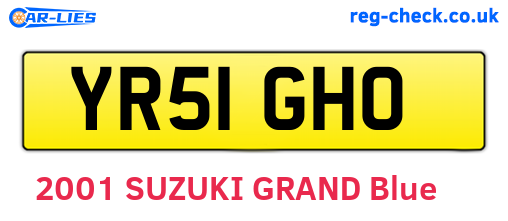 YR51GHO are the vehicle registration plates.