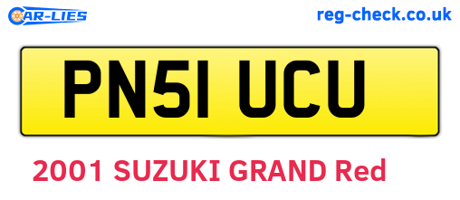 PN51UCU are the vehicle registration plates.