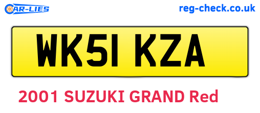 WK51KZA are the vehicle registration plates.