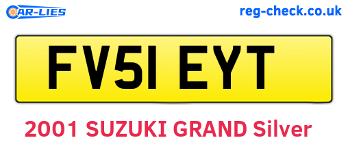 FV51EYT are the vehicle registration plates.