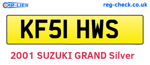 KF51HWS are the vehicle registration plates.