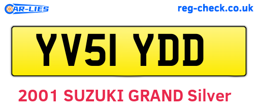 YV51YDD are the vehicle registration plates.