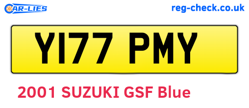Y177PMY are the vehicle registration plates.