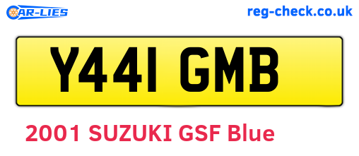 Y441GMB are the vehicle registration plates.