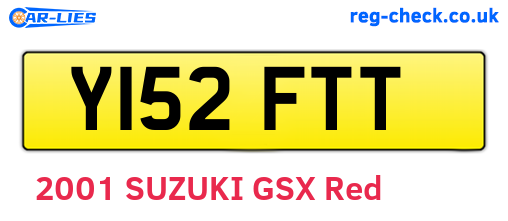 Y152FTT are the vehicle registration plates.