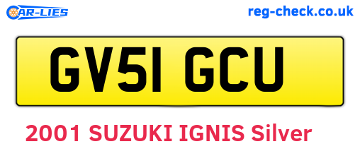 GV51GCU are the vehicle registration plates.
