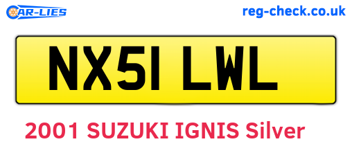 NX51LWL are the vehicle registration plates.