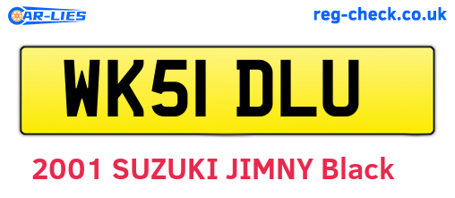 WK51DLU are the vehicle registration plates.