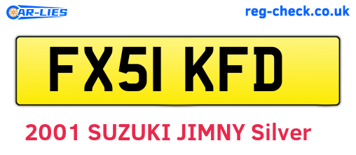 FX51KFD are the vehicle registration plates.