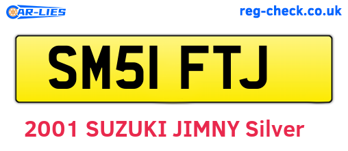 SM51FTJ are the vehicle registration plates.