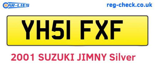YH51FXF are the vehicle registration plates.