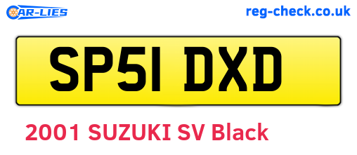 SP51DXD are the vehicle registration plates.
