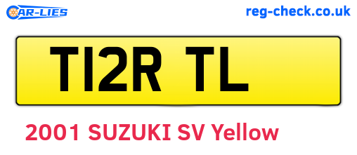 T12RTL are the vehicle registration plates.