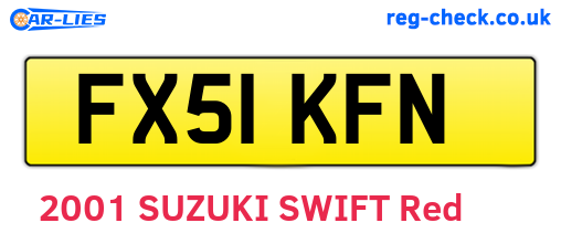 FX51KFN are the vehicle registration plates.