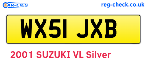 WX51JXB are the vehicle registration plates.