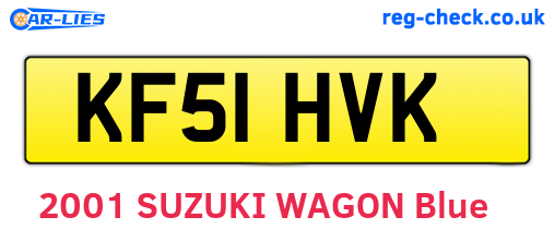 KF51HVK are the vehicle registration plates.