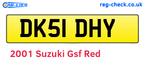 Red 2001 Suzuki Gsf (DK51DHY)