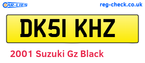 Black 2001 Suzuki Gz (DK51KHZ)