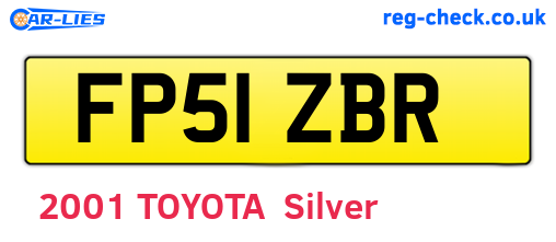 FP51ZBR are the vehicle registration plates.