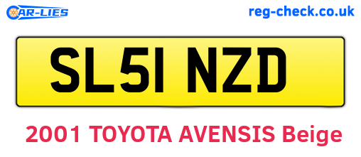 SL51NZD are the vehicle registration plates.