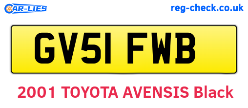 GV51FWB are the vehicle registration plates.