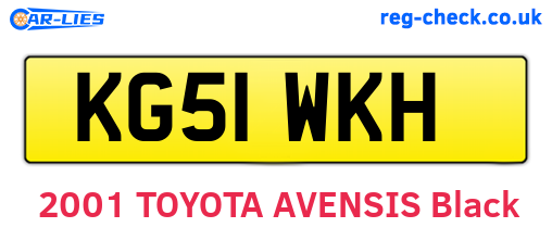 KG51WKH are the vehicle registration plates.
