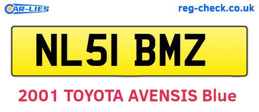 NL51BMZ are the vehicle registration plates.