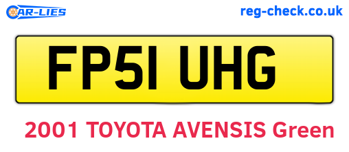 FP51UHG are the vehicle registration plates.
