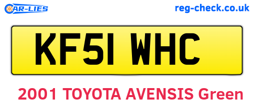 KF51WHC are the vehicle registration plates.