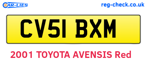 CV51BXM are the vehicle registration plates.