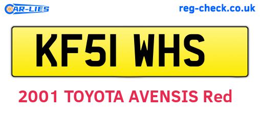 KF51WHS are the vehicle registration plates.