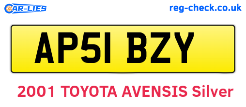 AP51BZY are the vehicle registration plates.