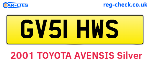 GV51HWS are the vehicle registration plates.