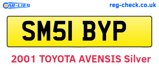 SM51BYP are the vehicle registration plates.