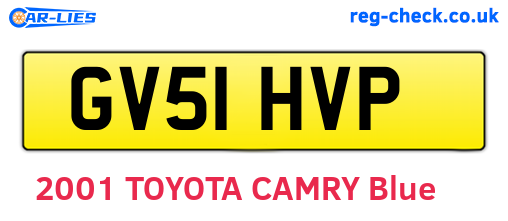 GV51HVP are the vehicle registration plates.