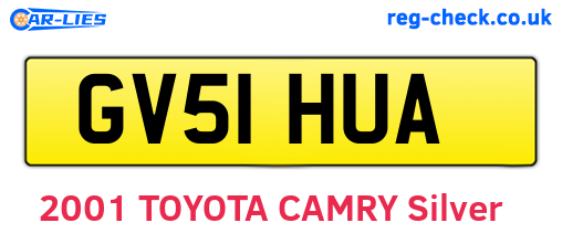 GV51HUA are the vehicle registration plates.