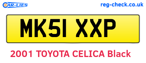 MK51XXP are the vehicle registration plates.