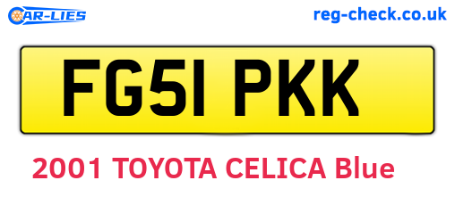 FG51PKK are the vehicle registration plates.