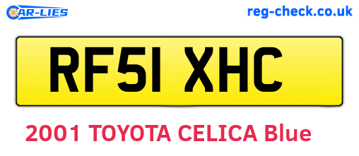 RF51XHC are the vehicle registration plates.