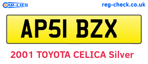AP51BZX are the vehicle registration plates.