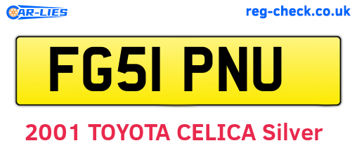 FG51PNU are the vehicle registration plates.