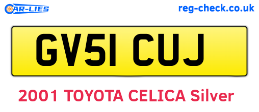 GV51CUJ are the vehicle registration plates.